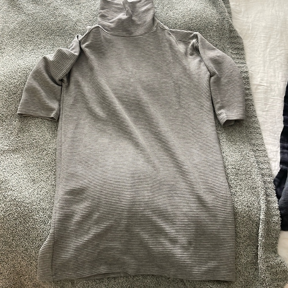 Large loose neck sweater dress